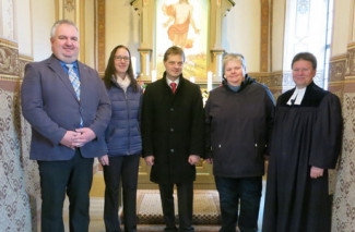 Kirchenvorstand Brunn bei der Einführung 2018